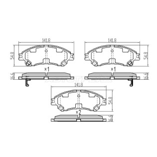 Колодки тормозные перед SUZUKI SX-4 13-/VITARA 14- SAT