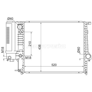 Радиатор BMW 5-Series 88-96 SAT