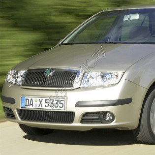 Бампер передний в цвет кузова Skoda Fabia 1 (2004-2007) рестайлинг