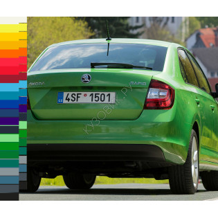 Бампер задний в цвет кузова Skoda Rapid 1 (2012-2020) KUZOVIK