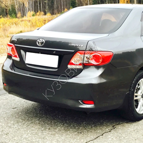 Бампер задний в цвет кузова Toyota Corolla E150 (2010-2013) рестайлинг